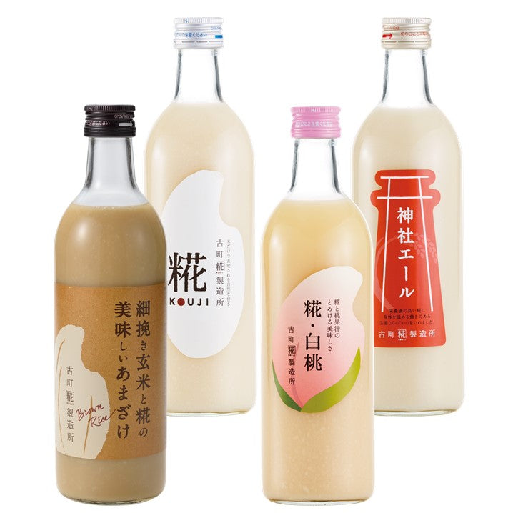 魅惑の濃厚な桃ブレンド］｜【4本セット】糀白桃/糀プレーン
