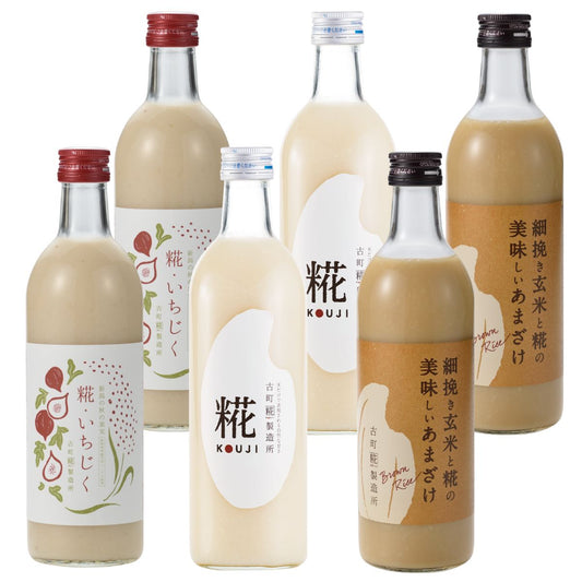 ［新潟の秋のひとしずく］｜【送料一律6本セット】糀いちじく2本/プレーン2本/玄米甘酒2本 FKS6-159