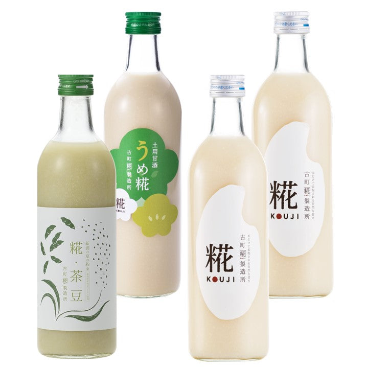 ＜夏を楽しむアソートセットB＞［新潟の夏の約束］｜【4本セット】糀茶豆/うめ糀/プレーン2本 FKS4-148
