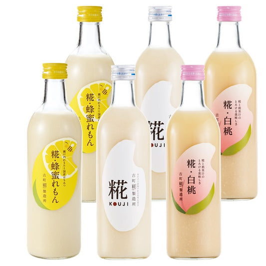 ［レモンと蜂蜜のハーモニー］｜【送料一律6本セット】糀蜂蜜れもん2本/糀白桃2本/糀プレーン2本  FKS6-099