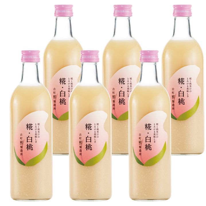 ［魅惑の濃厚な桃ブレンド］｜【送料一律6本セット】糀白桃6本  FKS6-016
